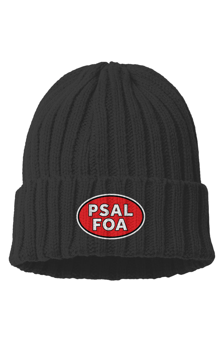 PSAL-FOA Sustainable Cable Knit Beanie