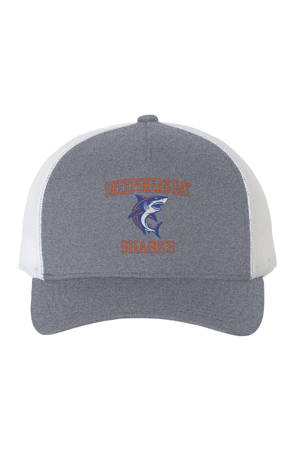 SBHS Sharks White Mesh Trucker Cap