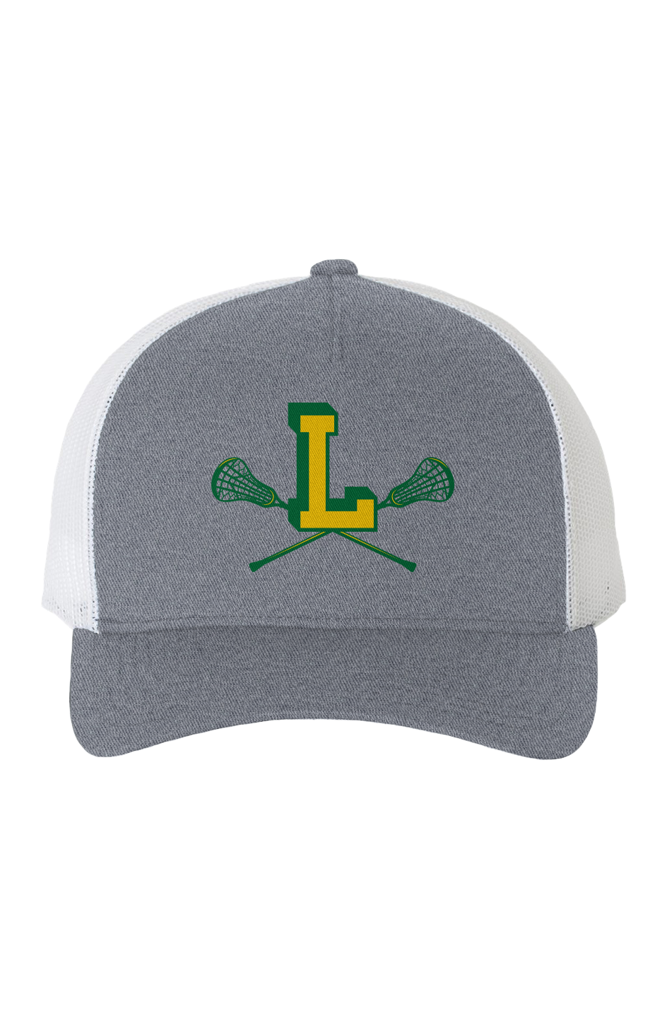 "L" Lacrosse White Mesh Retro Trucker