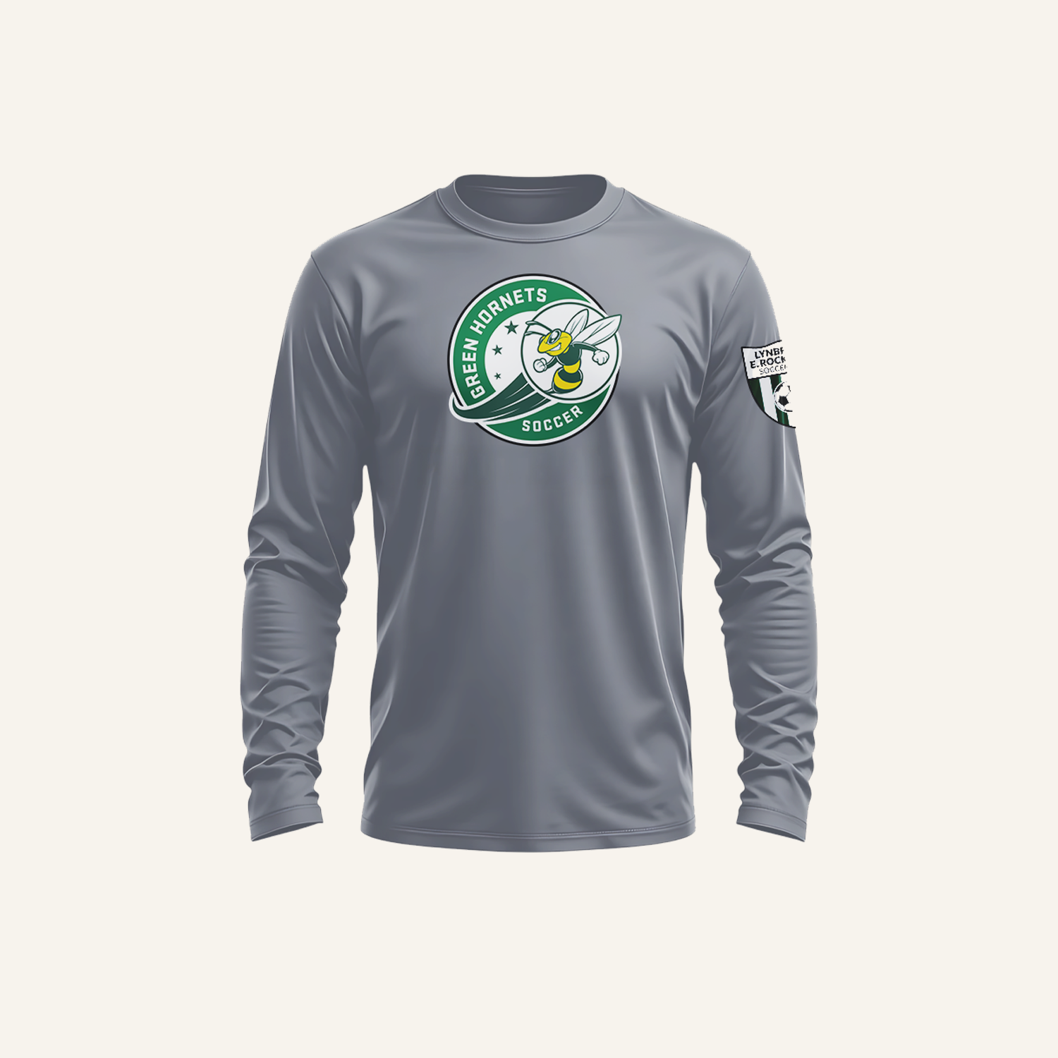 Lynbrook E. Rockaway Green Hornets Competitor Long Sleeve Shirt (Adult)